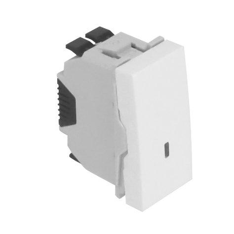 Rocker Push-button with Orienting Light - 12V - 1 Module